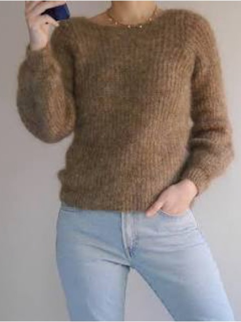 Sezane Camel Lucy Sweater